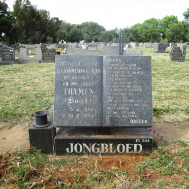 JONGBLOED Thymen 1942-1993
