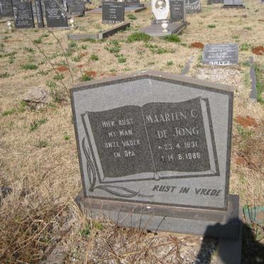 JONG Maarten C., de 1931-1986