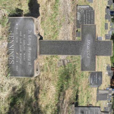 JENNINGS Merissa 1926-1962