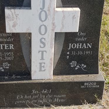JOOSTE Johan 1951- &amp; Hester 1955-2007