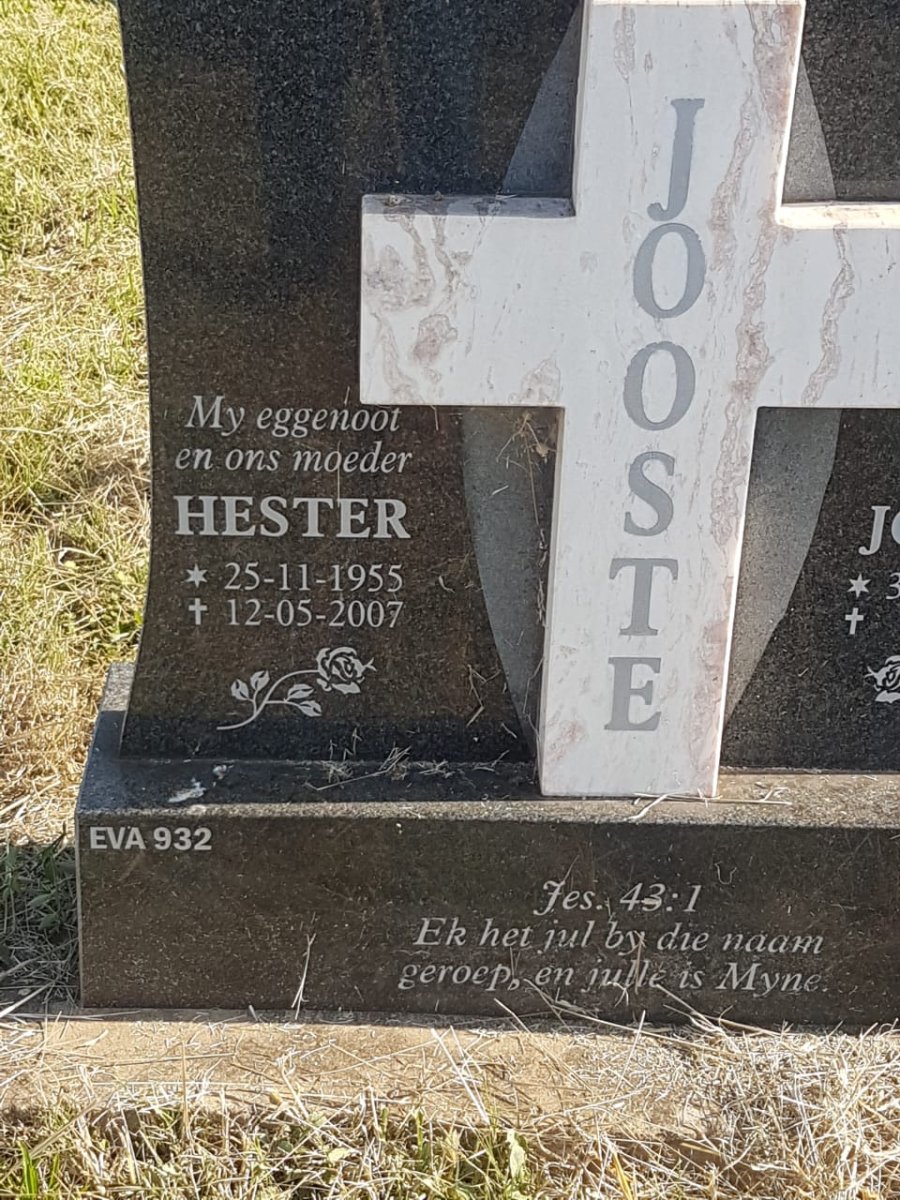 JOOSTE Hester 1955-2007