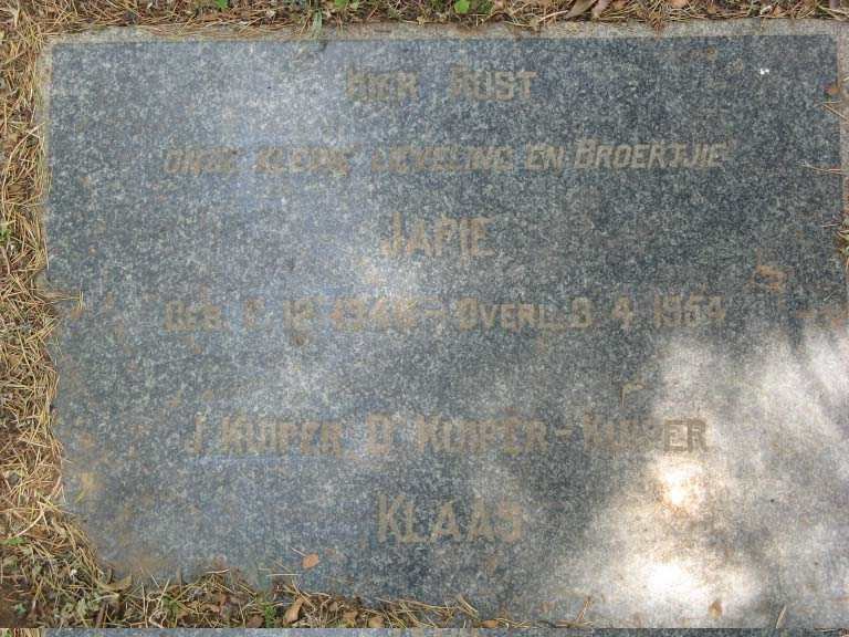 KUIPER Japie 194?-1954