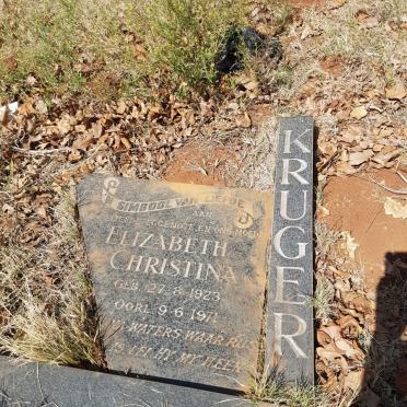 KRUGER Elizabeth Christina 1923-1971