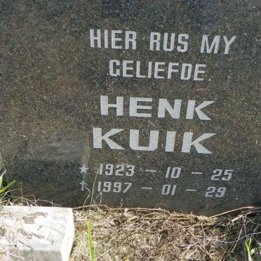 KUIK Henk 1923-1997