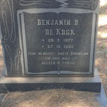 KOCK Benjamin B., de 1977-1982