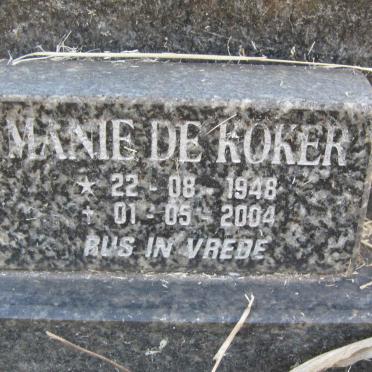 KOKER Manie, de 1948-2004