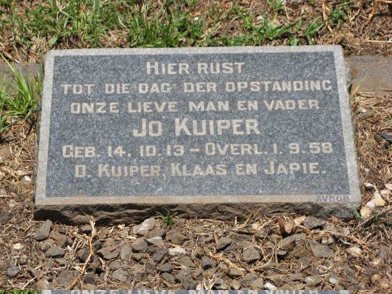 KUIPER Jo 1913-1958