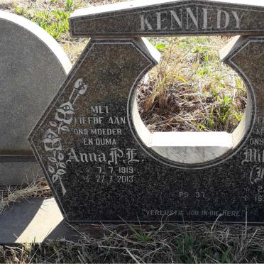 KENNEDY William B. 1917-1999 & Anna P.E. 1919-2013