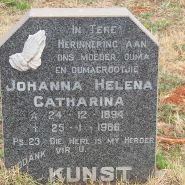 KUNST Johanna Helena Catharina 1894-1986
