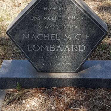 LOMBAARD Machel M.C.E. 1887-1978