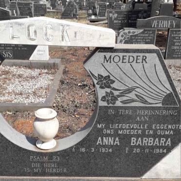 LOCK Anna Barbara 1934-1984