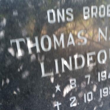 LINDEQUE Thomas Naude 1949-1982
