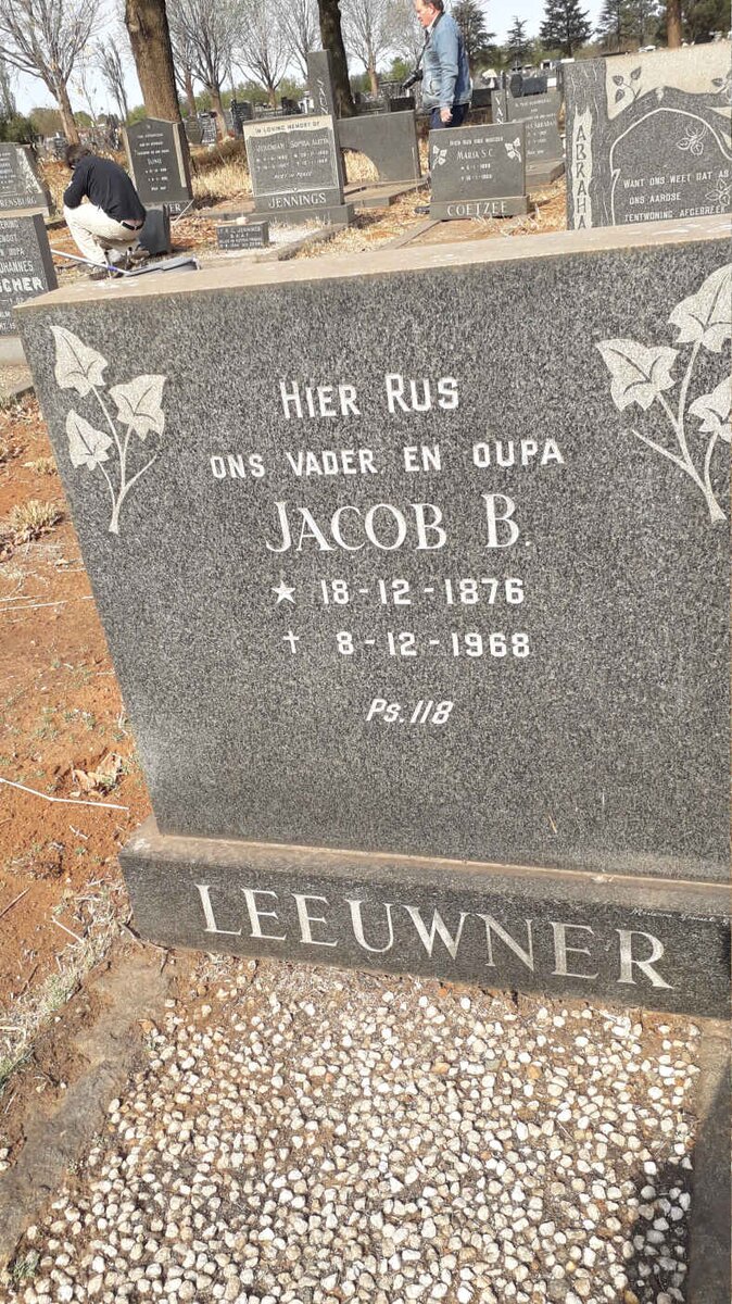 LEEUWNER Jacob B. 1876-1968