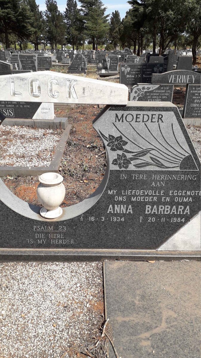 LOCK Anna Barbara 1934-1984