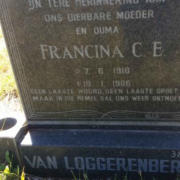 LOGGERENBERG Francina C.E., van 1916-1986