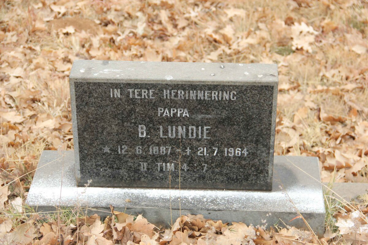 LUNDIE B. 1887-1964