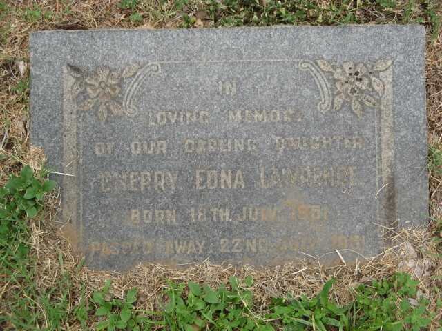 LAWRENCE Cherry Edna 1951-1951