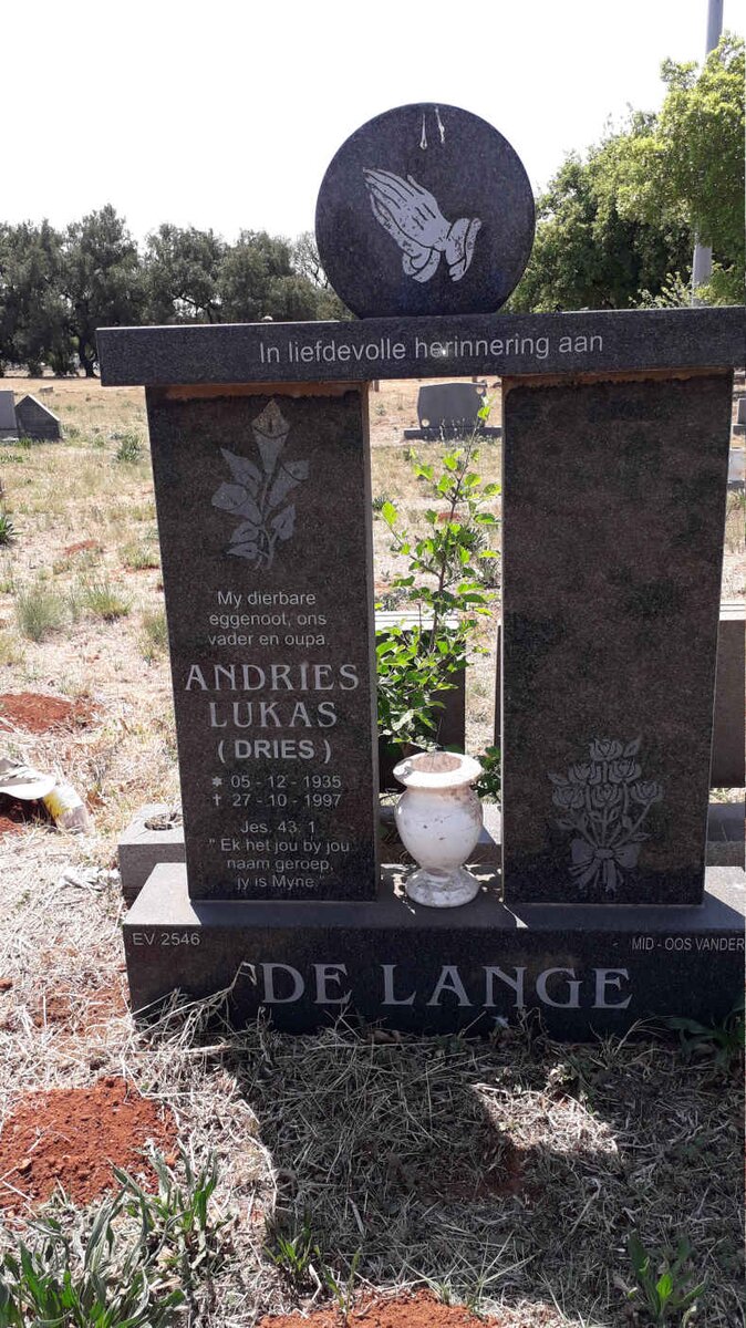 LANGE Andries Lukas, de 1935-1997