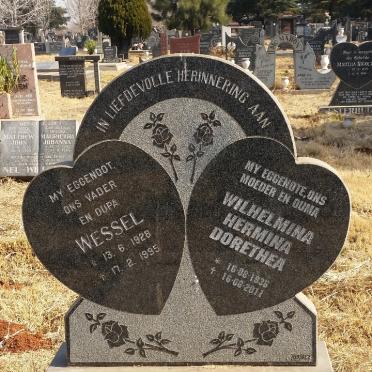 LOURENS Wessel 1928-1995 &amp; Wilhelmina Hermina Dorethea 1936-2011