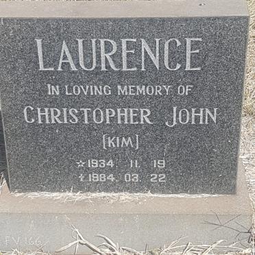 LAURENCE Christopher John 1934-1984
