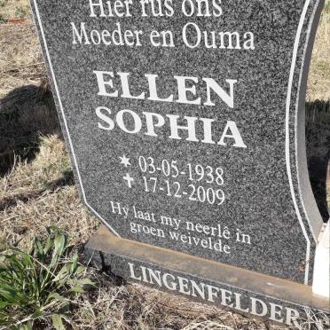 LINGENFELDER Ellen Sophia 1938-2009