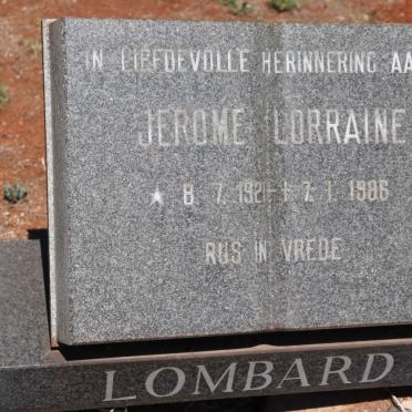 LOMBARD Jerome Lorraine 1921-1986
