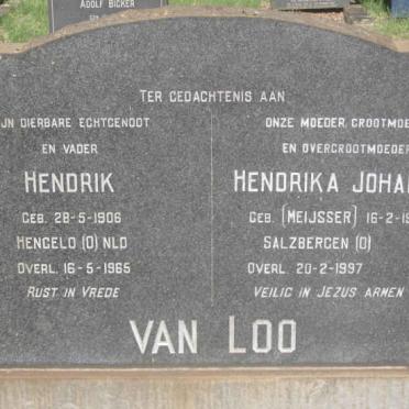 LOO Hendrik, van 1906-1965 &amp; Hendrika Johanna MEIJSSER 1908-1997