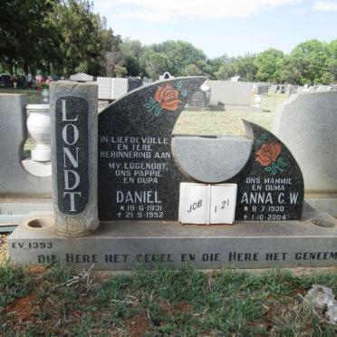 LONDT Daniël 1931-1992 &amp; Anna C.W. 1930-2004