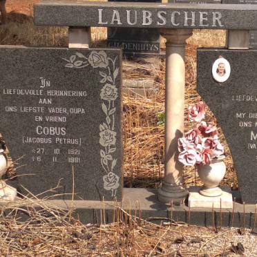 LAUBSCHER Jacobus Petrus 1921-1981 &amp; Marie C.H. VAN DER MERWE 1923-1978
