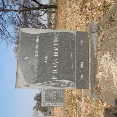 LINDE P.D., van der 1913-1986