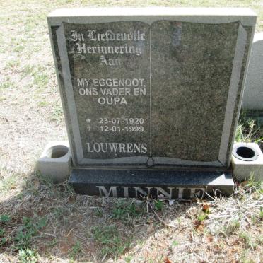 MINNIE Louwrens 1920-1999