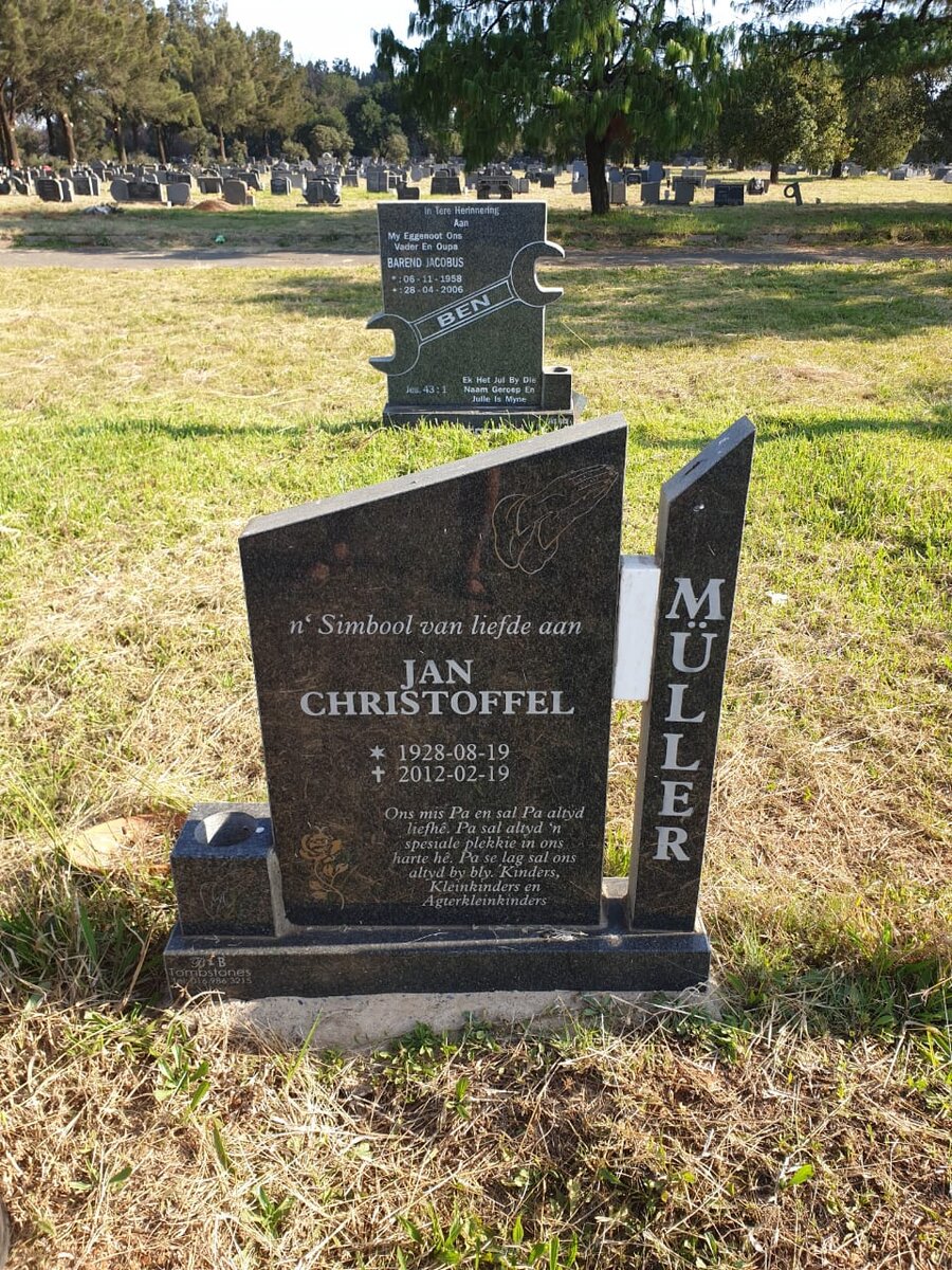 MÜLLER Jan Christoffel 1928-2012