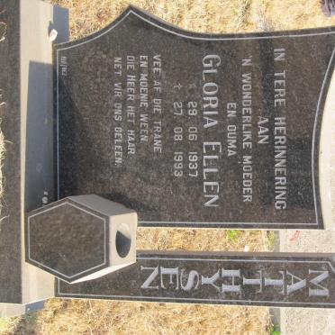 MATTHYSEN Gloria Ellen 1937-1993