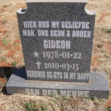 MERWE Gideon, van der 1978-2010