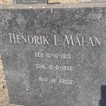 MALAN Hendrik L. 1913-1962