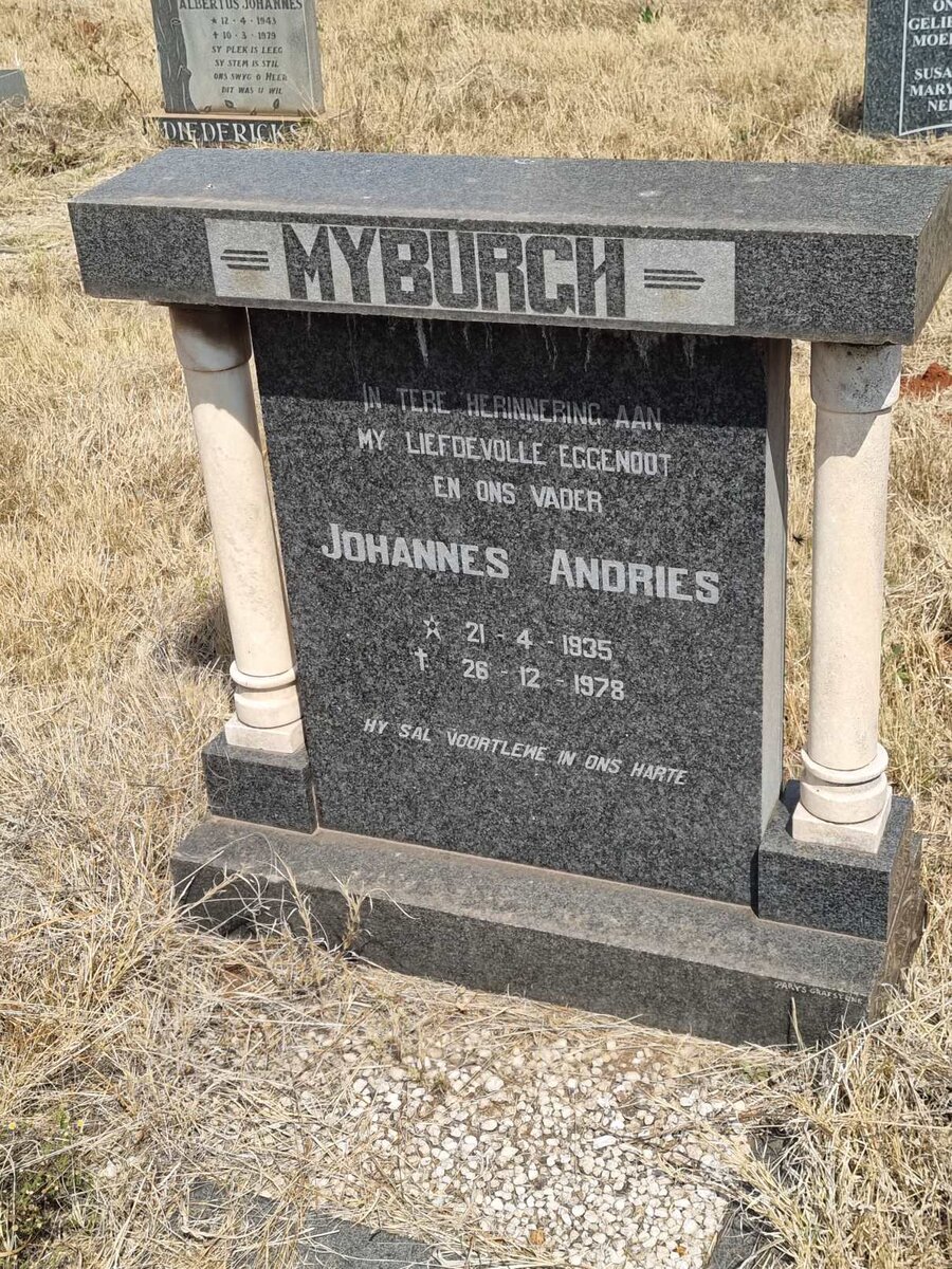 MYBURGH Johannes Andries 1935-1978