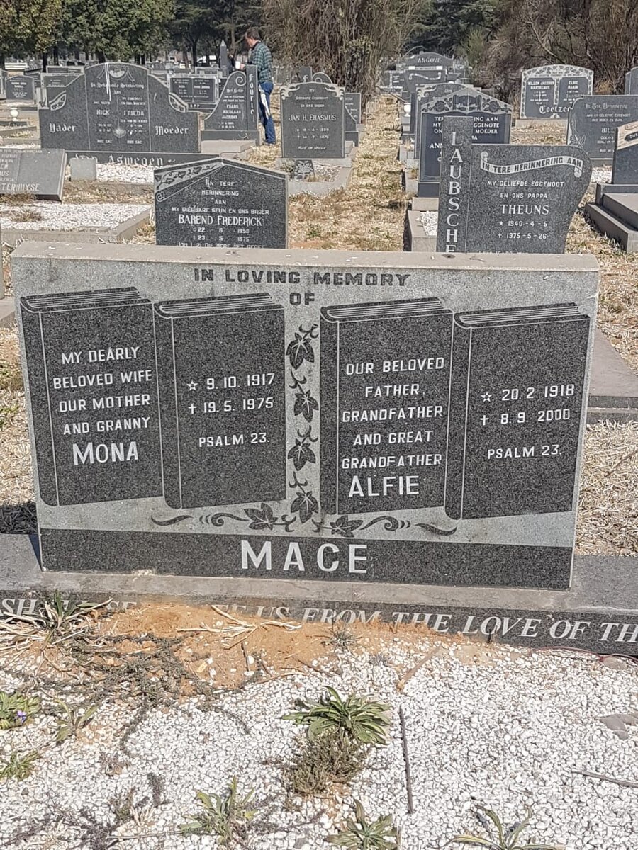 MACE Alfie 1918-2000 &amp; Mona 1917-1975