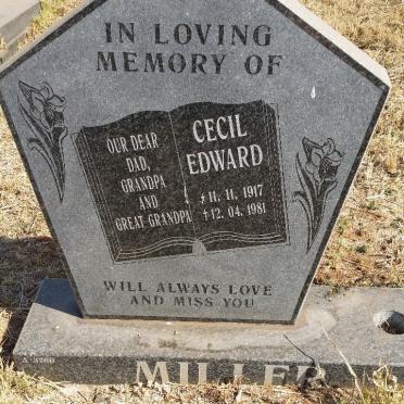 MILLER Cecil Edward 1917-1981