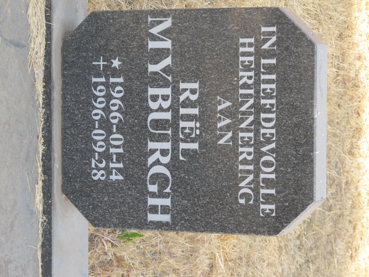 MYBURGH Riel 1966-1996