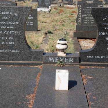 MEYER Douw Coetzee 1915-1969 & Johanna Elizabeth Margrietha 1920-2001