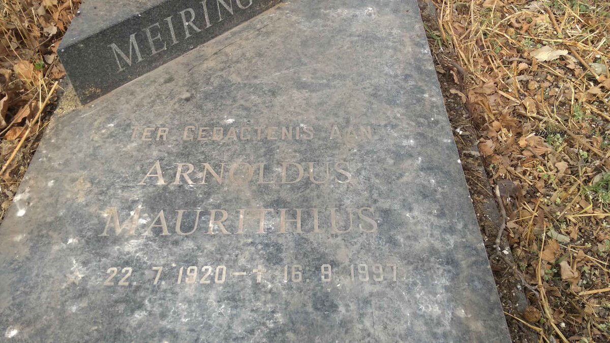 MEIRING Arnoldus Maurithius 1920-1997