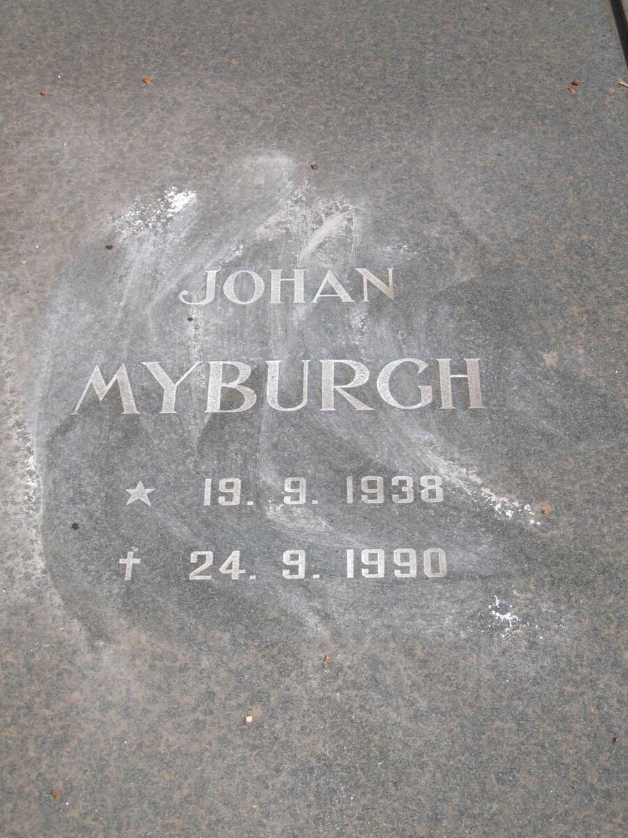 MYBURGH Johan 1938-1990 &amp; Gerty 1944-1984