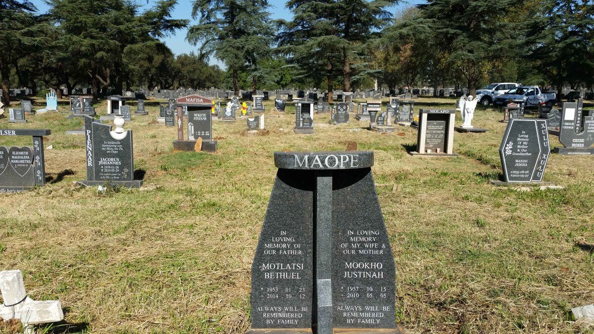 MAOPE Motlatsi Bethuel 1953-2014 &amp; Mookho Justinah 1957-2010