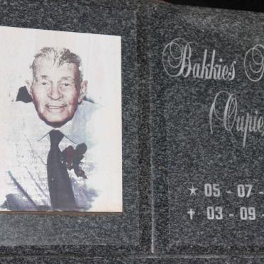 MARAIS Bakkies 1934-2012