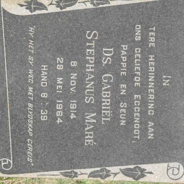 MARÉ Gabriël Stephanus 1914-1964