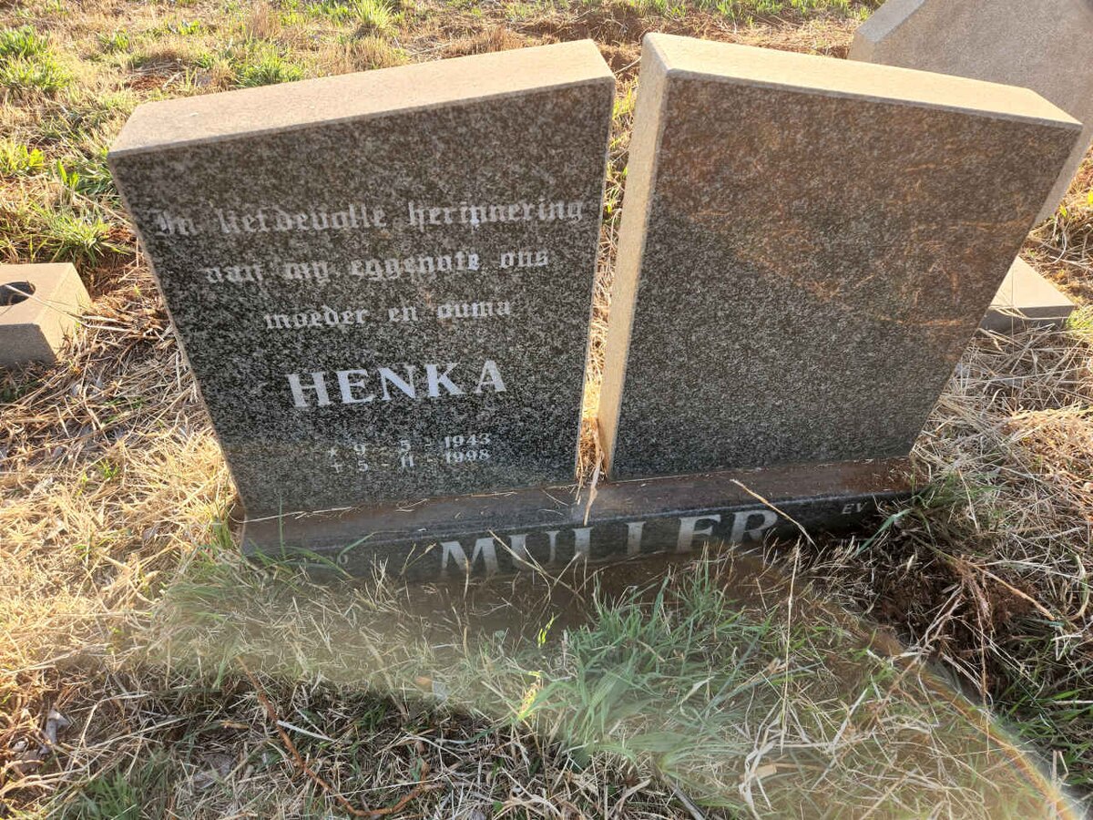 MULLER Henka 1943-1998