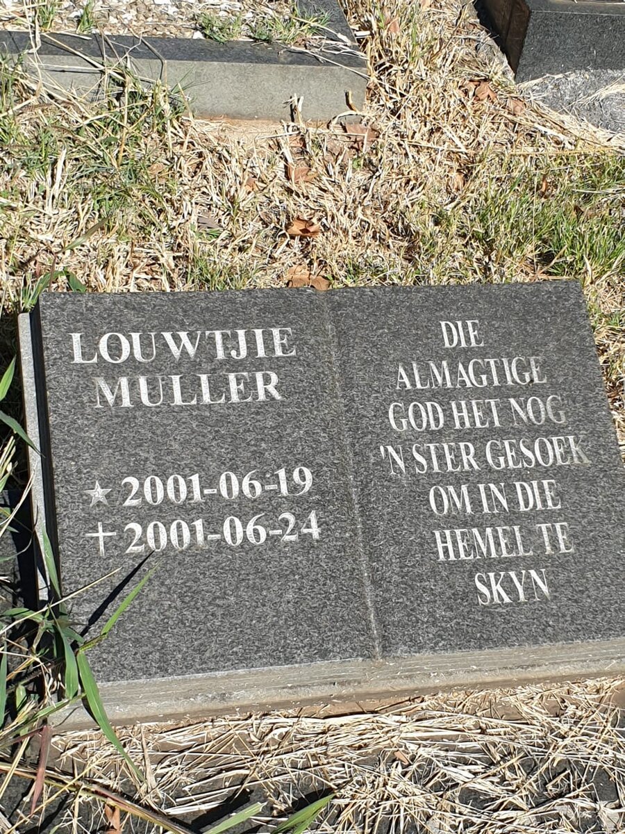 MULLER Louwtjie 2001-2001