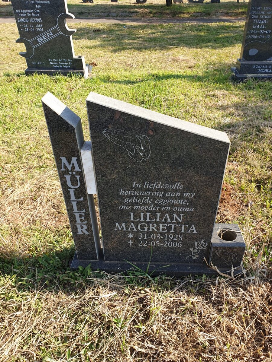 MÜLLER Lilian Magretta 1928-2006