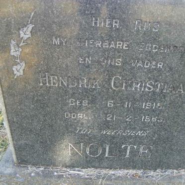 NOLTE Hendrik Christiaan 1915-1963