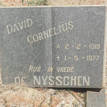 NYSSCHEN David Cornelius, de 1919-1977